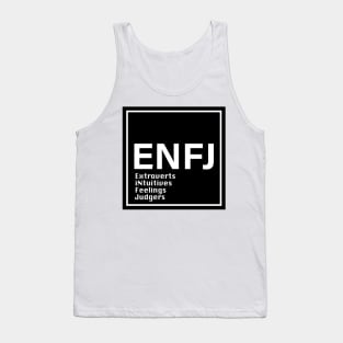 MBTI, ENFJ , 16 Personalities , black Tank Top